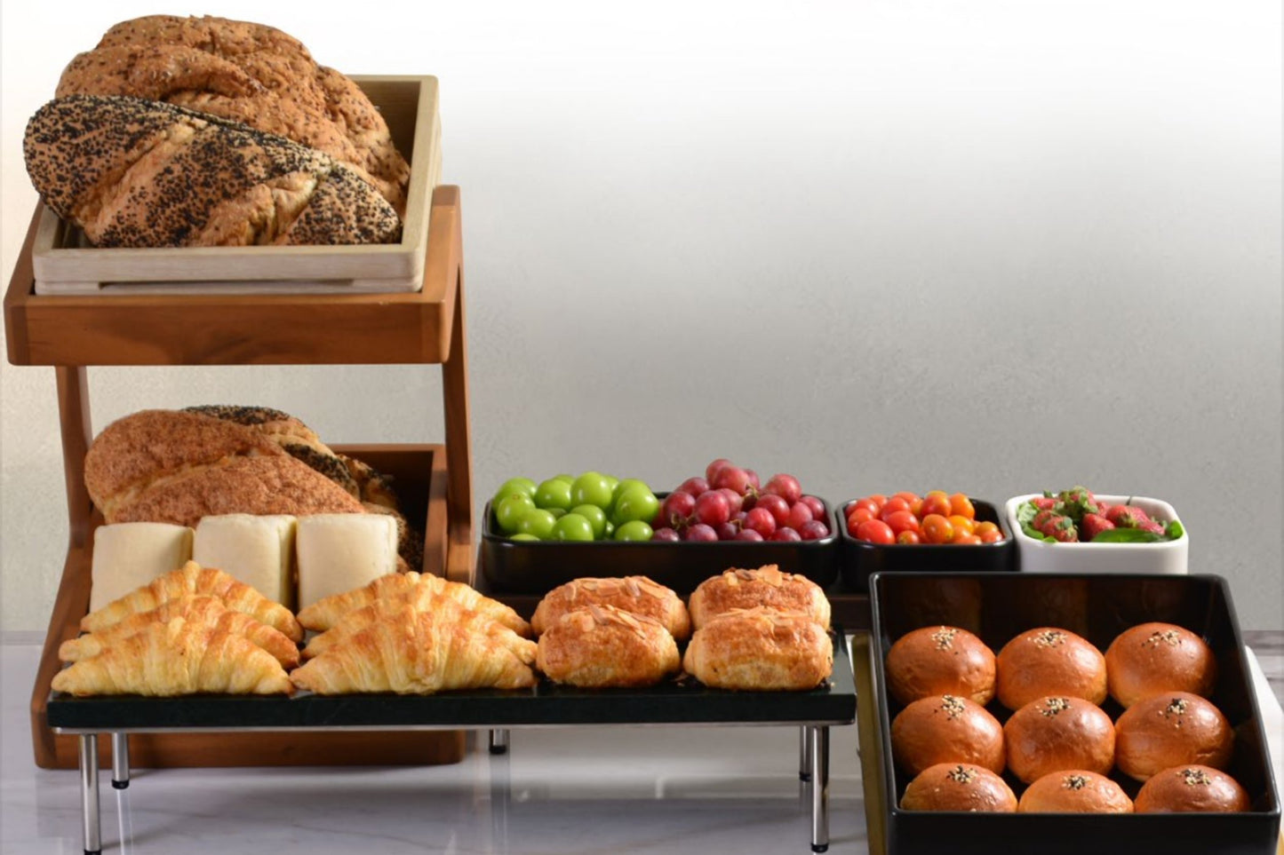 סטנד נמוך אלכסוני GN 1/1- מידות:55x34.5x10ס"מ