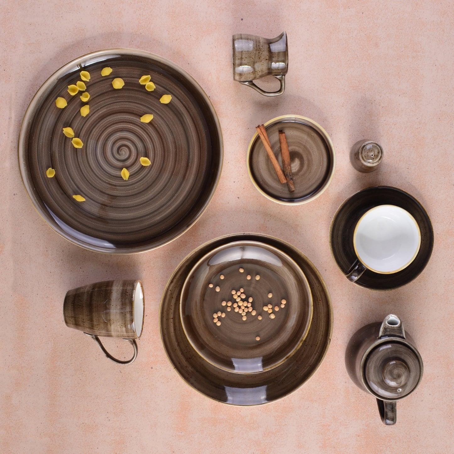 קנקן שמנת 40מ״ל -חום טבעי