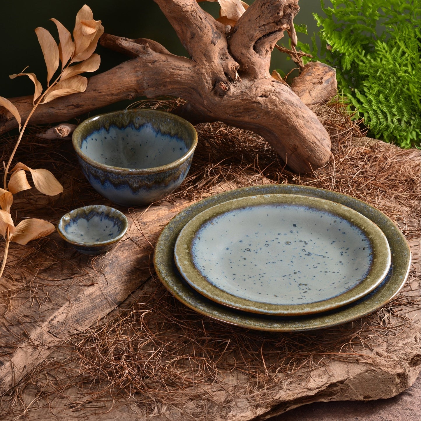 Ramekin 42ml 8cm- Organic green