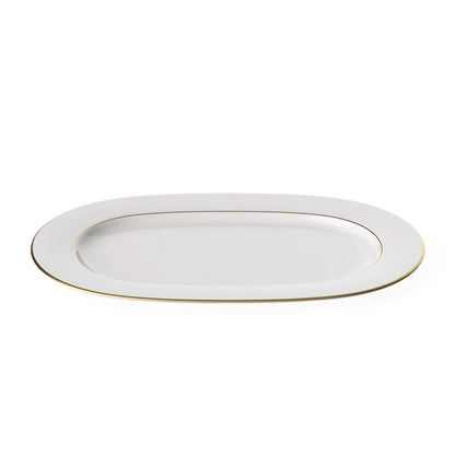 צלחת אובלית 41 ס״מ עם שוליים Anmut Gold