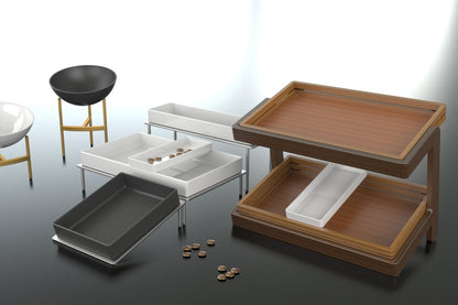 Low flat stand GN 1/2- 34.5x28x10cm