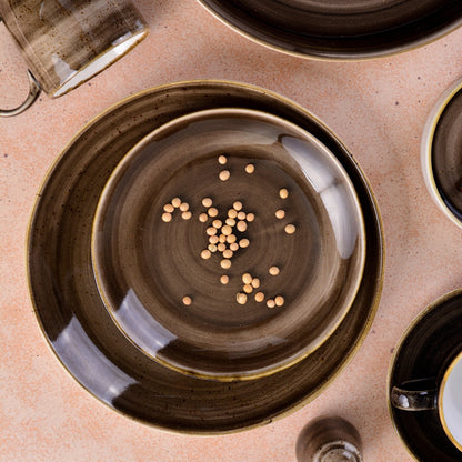 Coupe plate 20,24,26.4&31cm -Woodland Brown